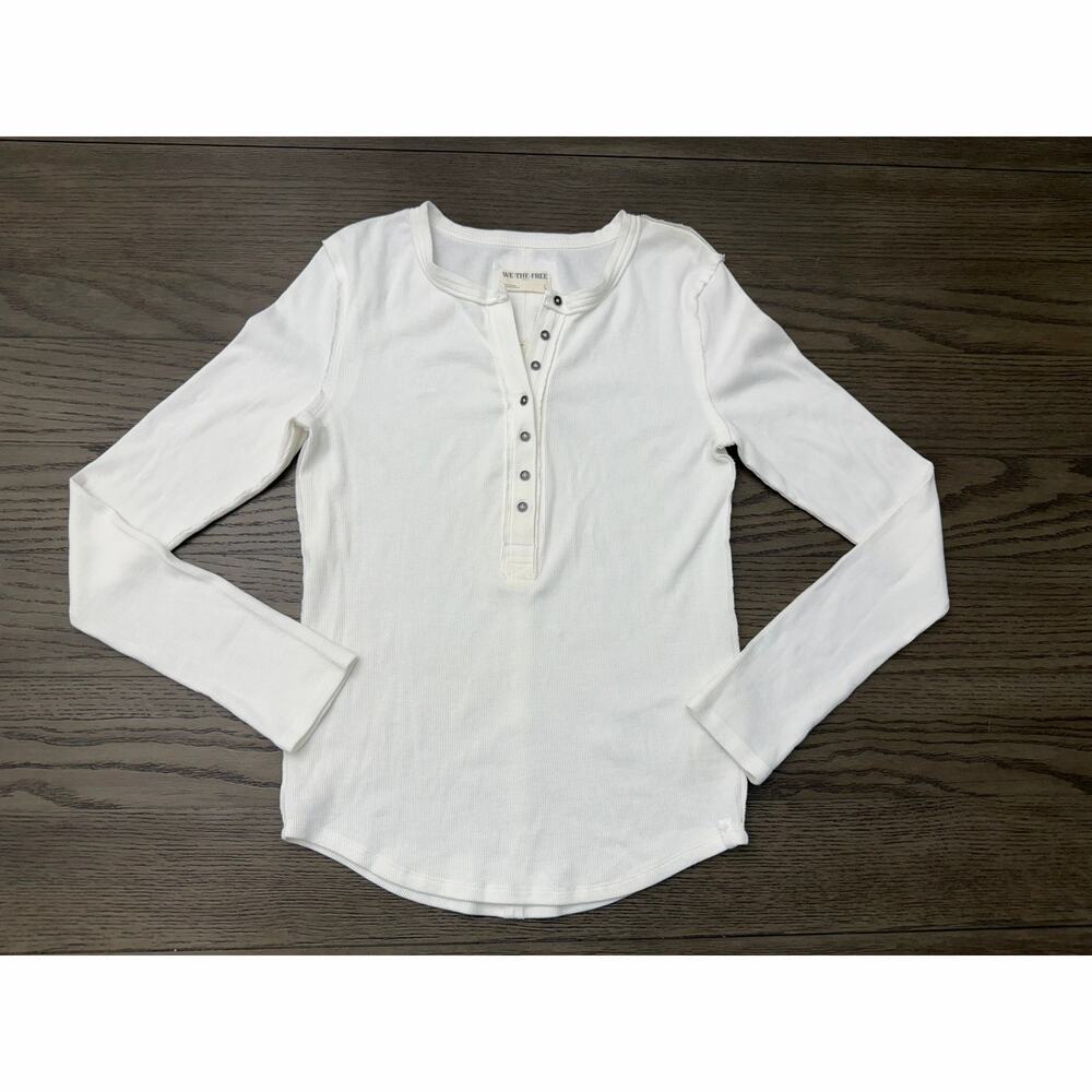 Free People We The Free NWT Long Sleeve Henley Top Large